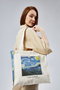 Zoozie Bags Bolso de Lona Crema con Diseño Estampado